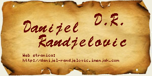 Danijel Ranđelović vizit kartica